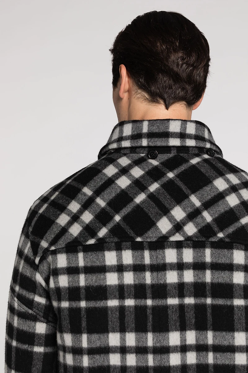 Plaid Duffle Coat