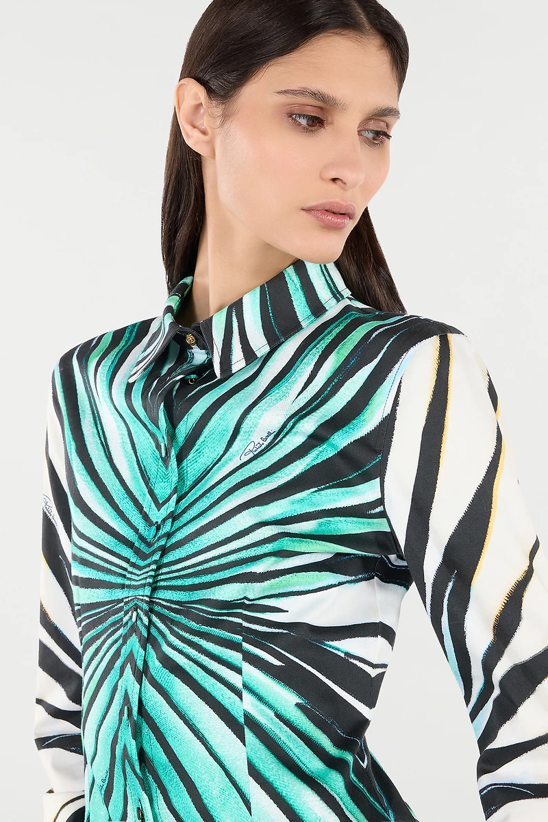 Ray Of Sea Print Shirt