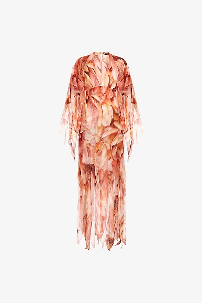 Plumage print Kaftan