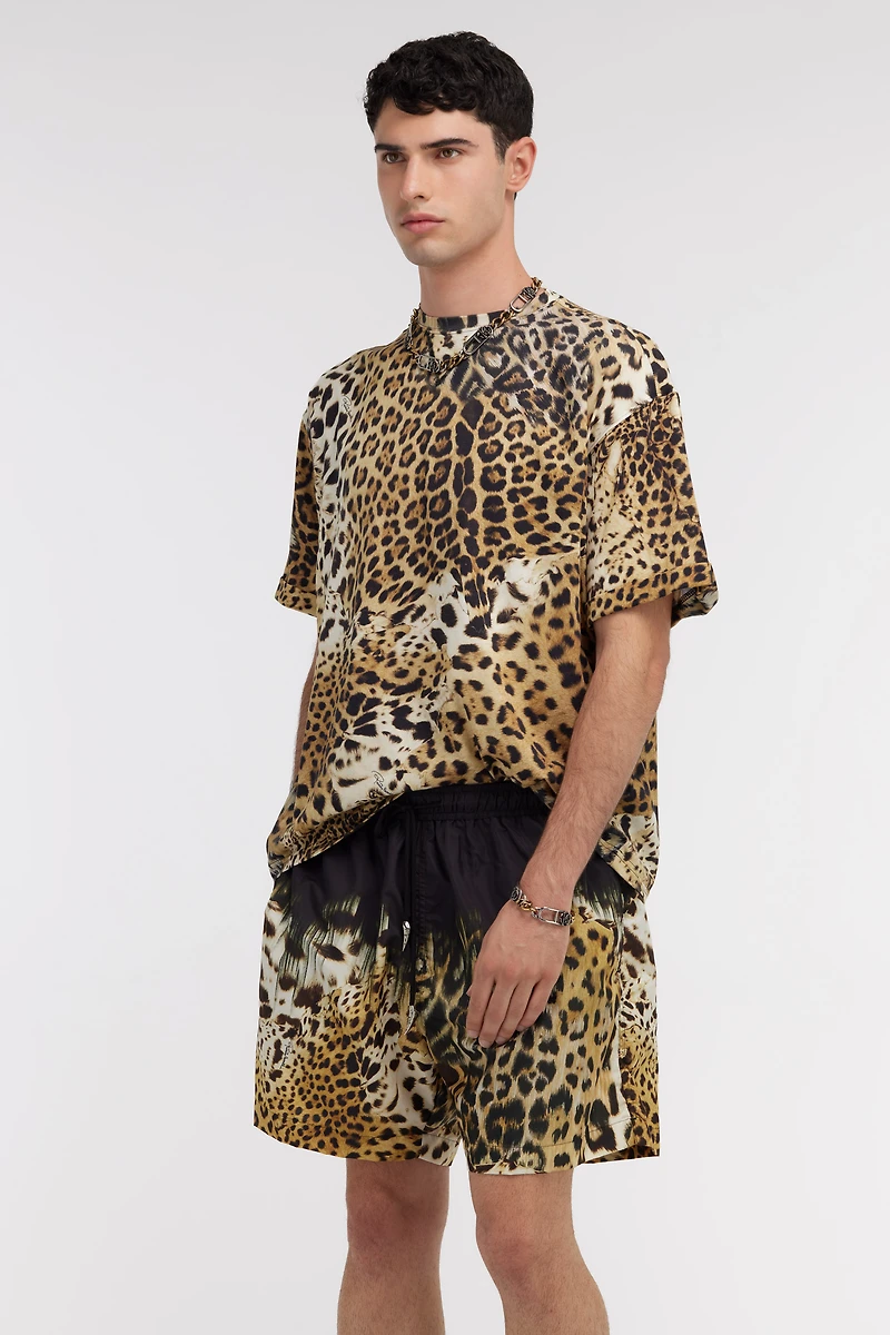 Swim shorts with Jaguar Skin print