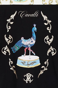 Filigree-Print Cotton Hoodie
