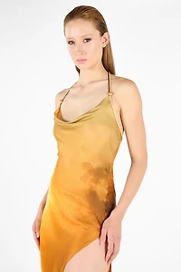 Sunset Print Long Dress