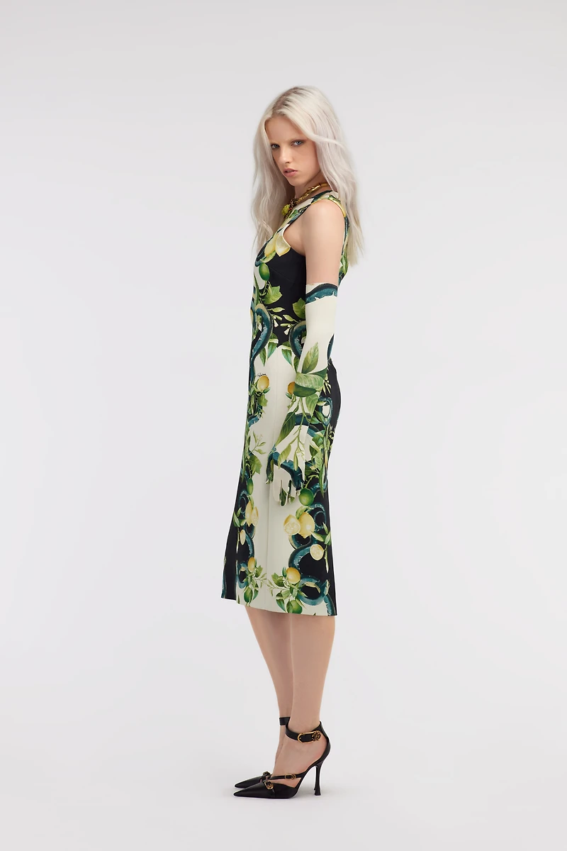 Short Lemon print dress