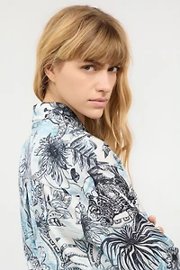 Shirt With Python And Jungle Print