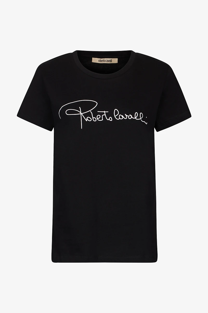 T-shirt with lettering