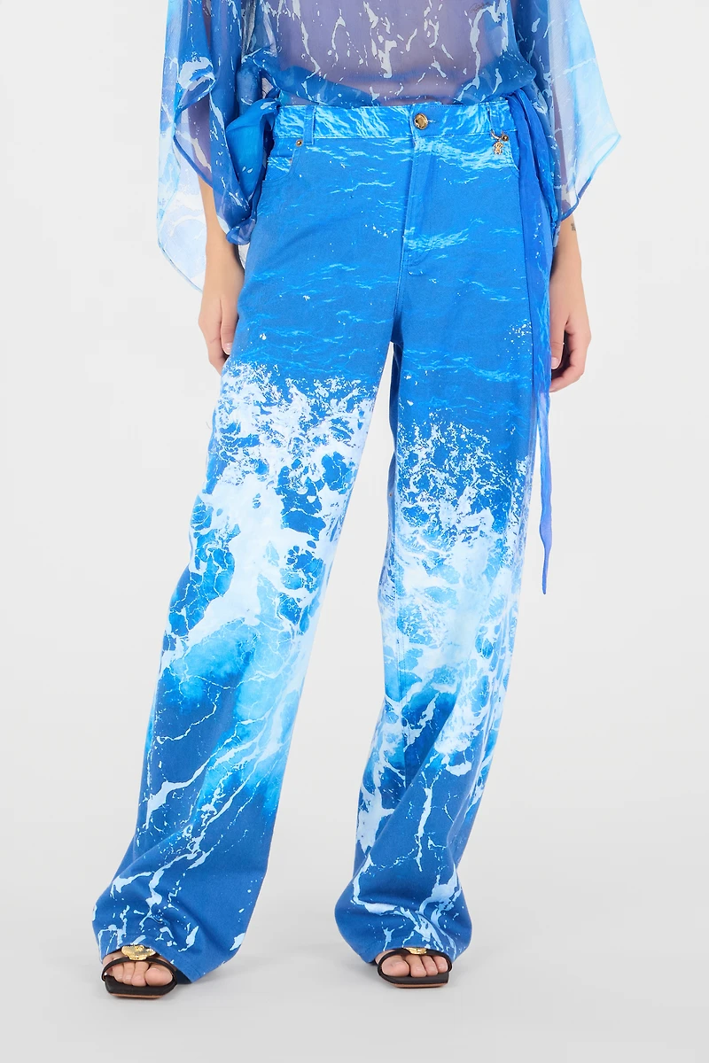 Stretto di Messina Print Jeans