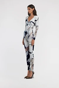 Marble Print Jumpsuit