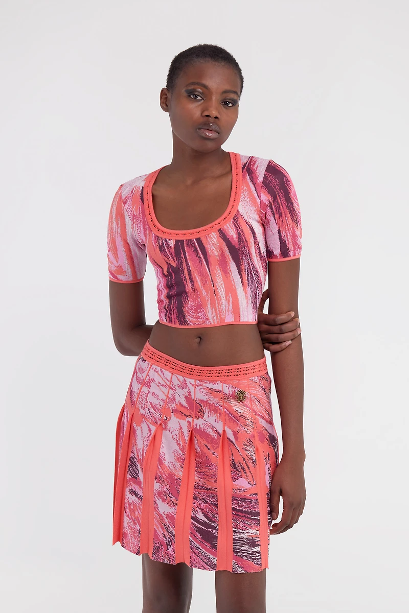 Plumange Print Top