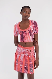 Plumange Print Top