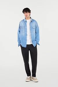Denim Shirt With Jewel Buttons