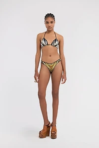 Ray Of Gold Print Swimsuit Bottom