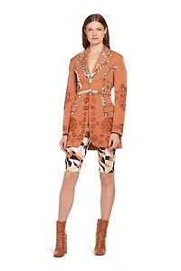 Paillettes embroidered tailored jacket