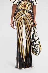 Ray Of Gold Print Trousers
