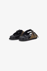 Jaguar Skin Print Sandal