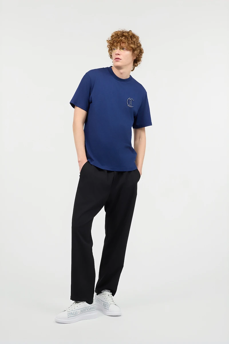 T-Shirt With Monogram On Chest