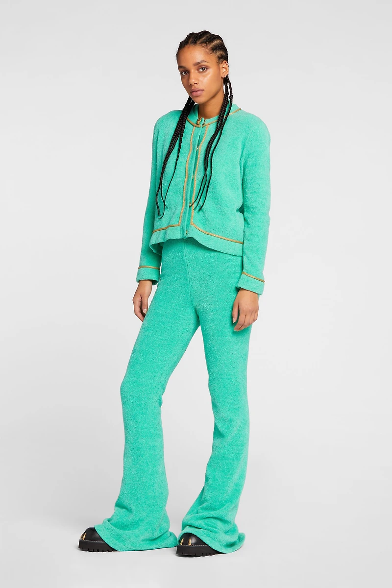 Logo-Embroidered Cardigan