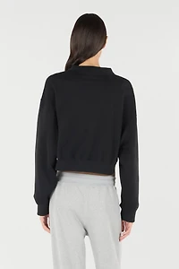 Cropped Sweatshirt With Logo