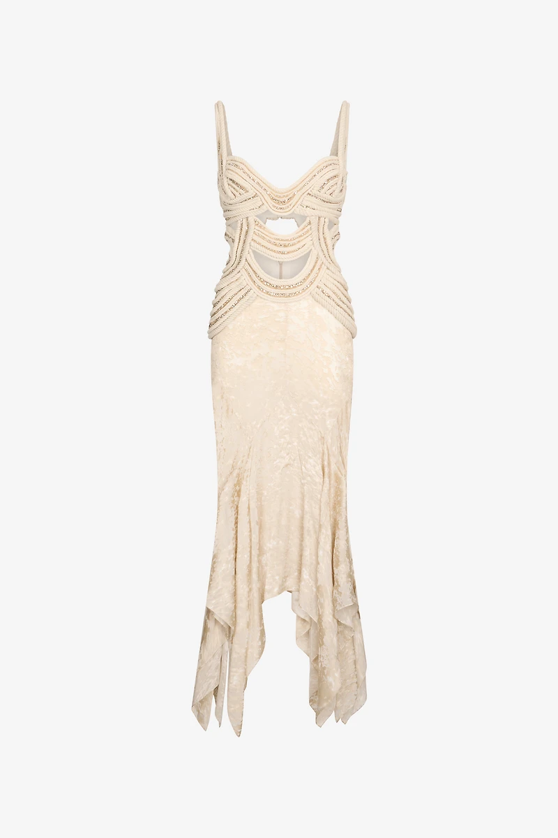 Wall Print Long Dress