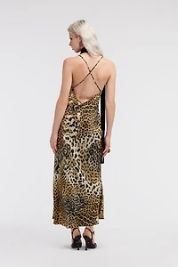 Jaguar Skin print lingerie dress