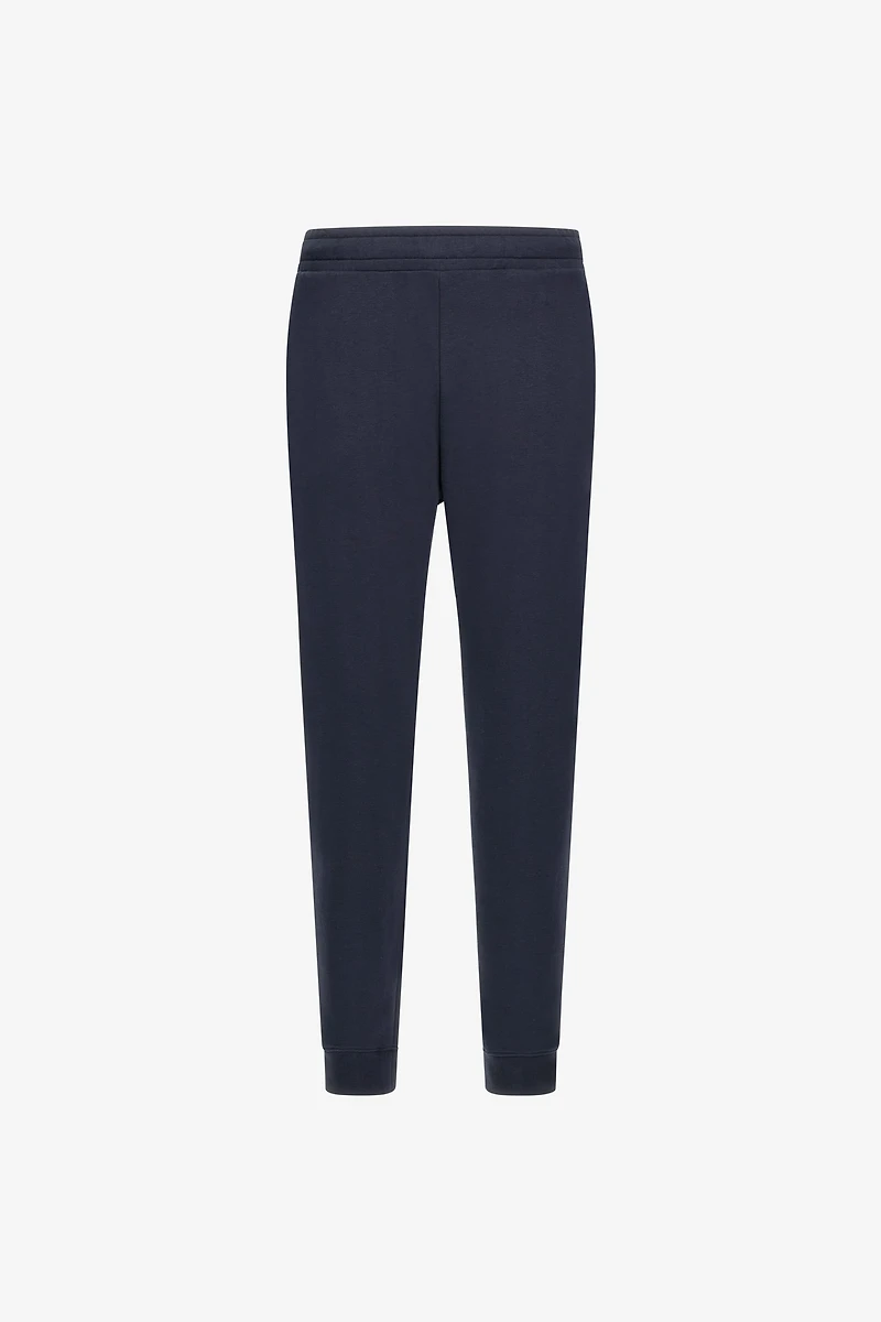 Navy Blue Trousers Joggers Monogram RC