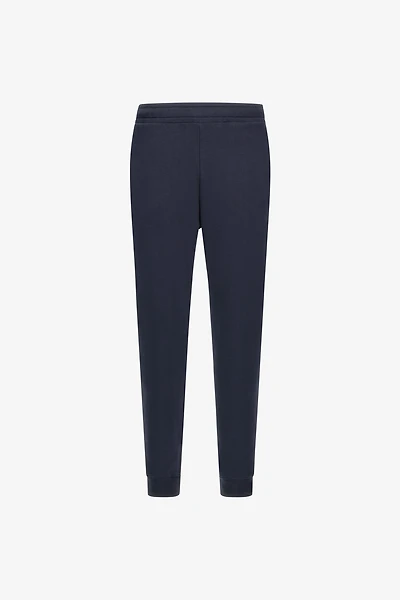 Navy Blue Trousers Joggers Monogram RC
