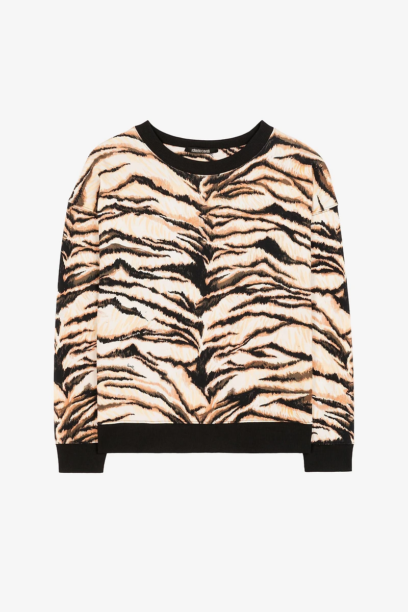 Freedom-Print Cotton Sweatshirt