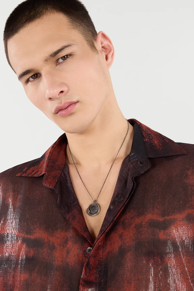 Snake Necklace With Logo