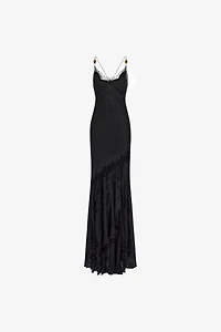 Crumpled long dress