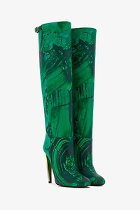 Malachite Print Boots