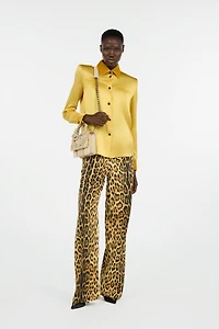Jeans With Jaguar Skin Print
