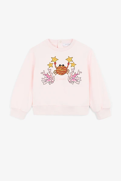 Crab-print sweatshirt