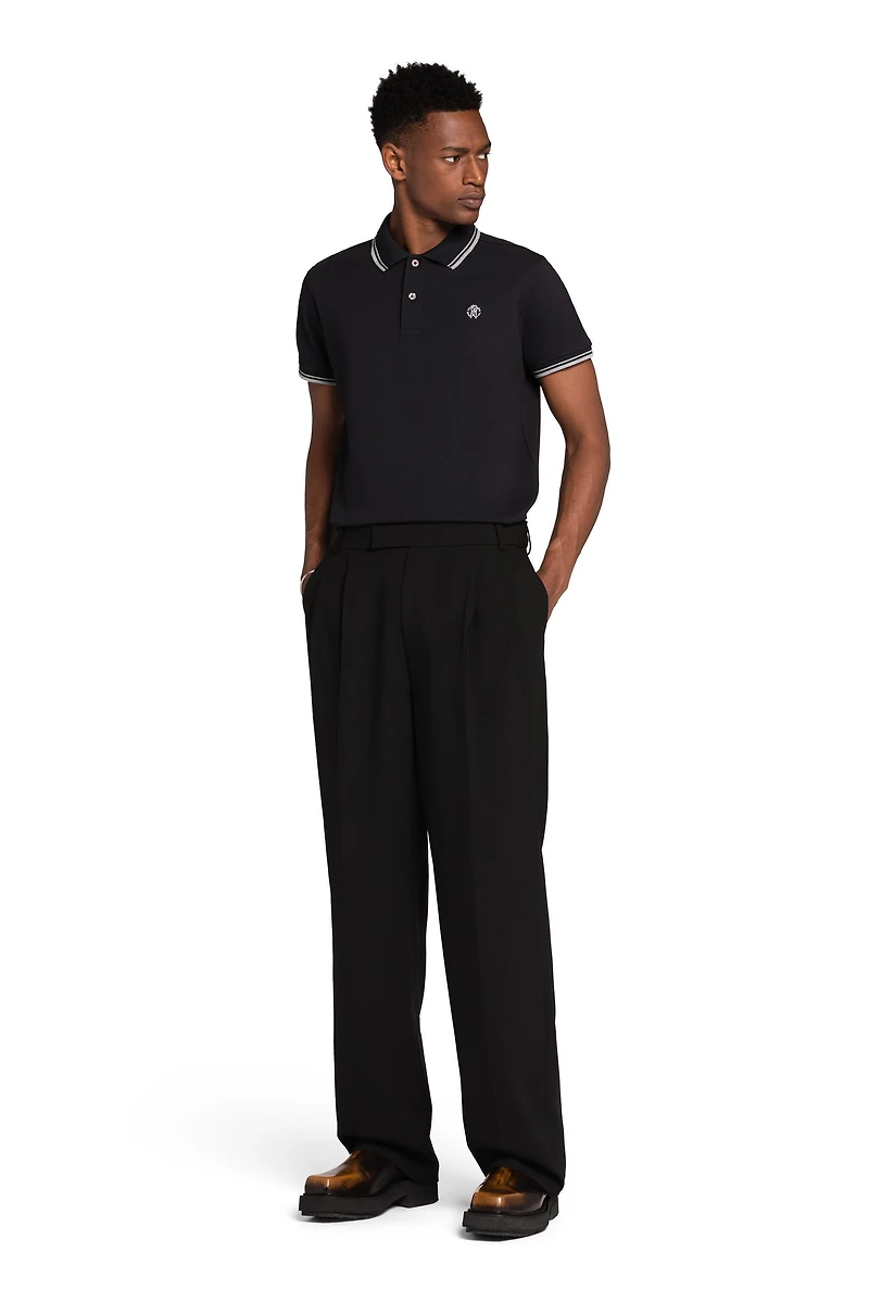 Black Monogram RC Polo
