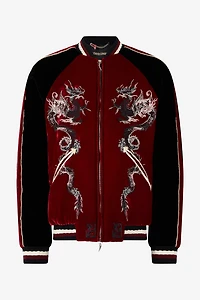 Bomber Jacket With Dragons