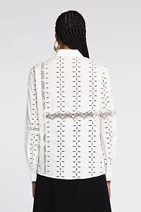 Cut.out embroidered shirt