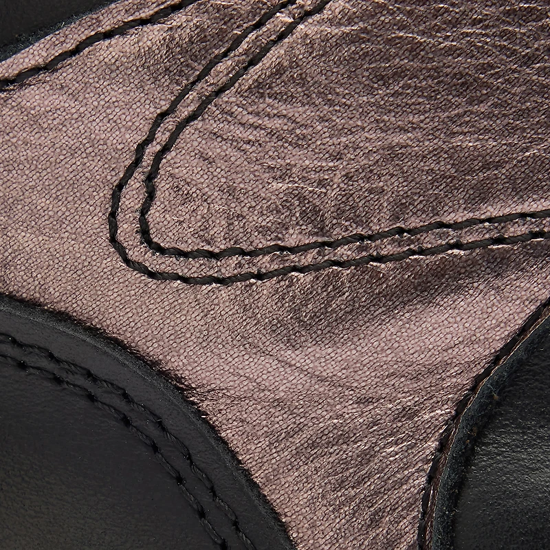 High-Top Sneakers With Laminated Insert