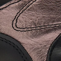 High-Top Sneakers With Laminated Insert