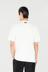 T-Shirt With Logo And Mini Studs