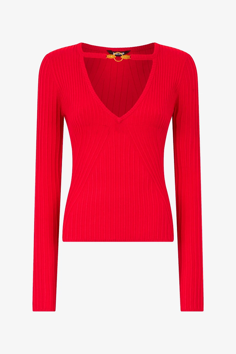 Sweater with Snake Head Charms