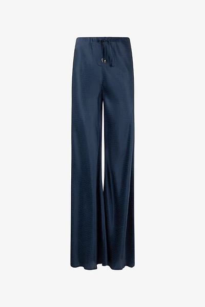 Fluid Silk Pants With Print
