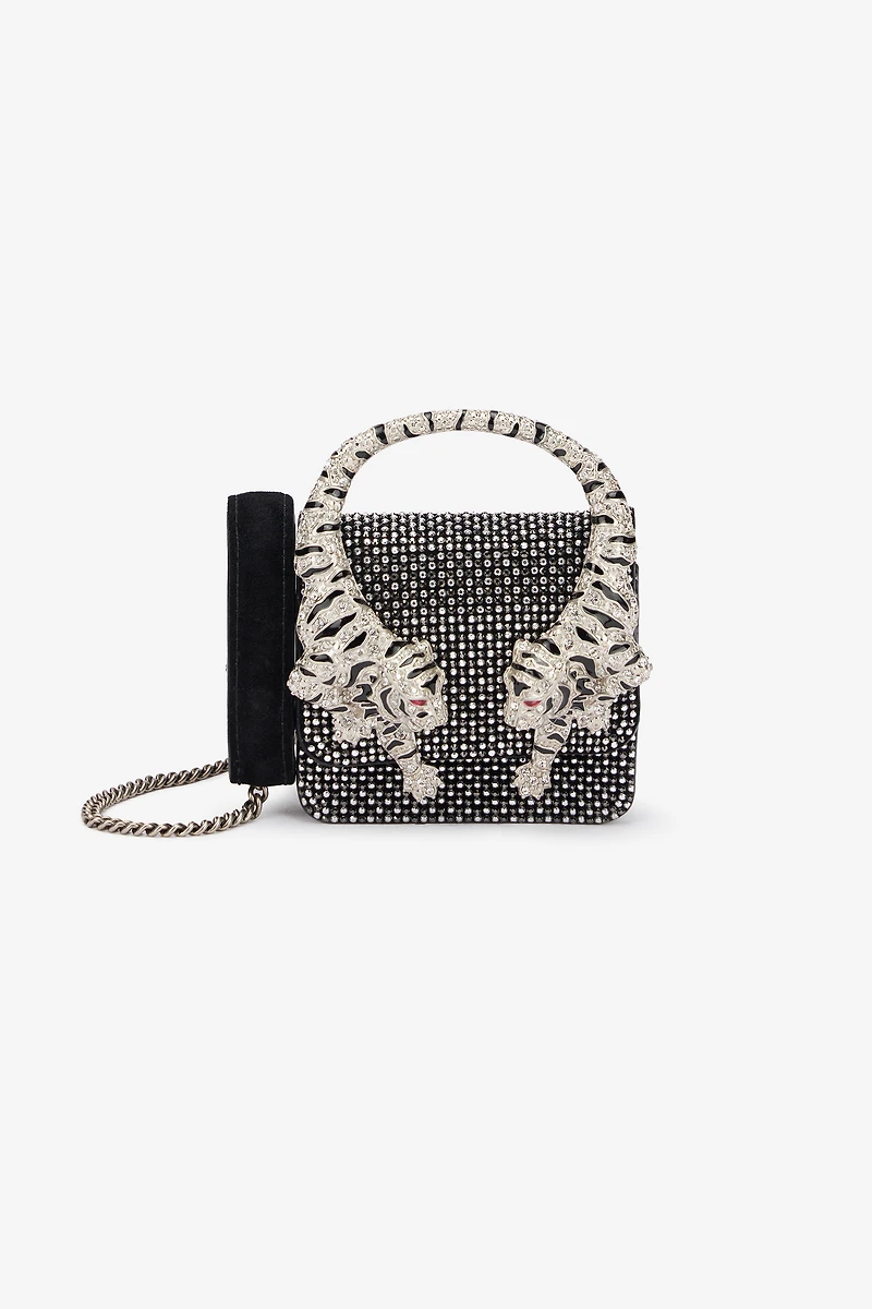 Roar Phone Case With Sequins And Tigers