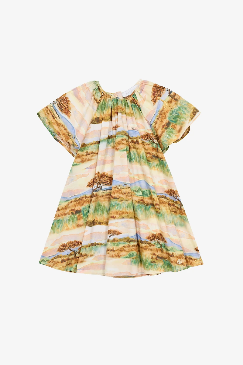 Safari-Print Dress