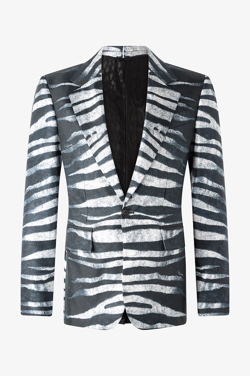 Zebra-Print Blazer