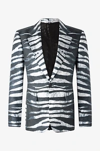 Zebra-Print Blazer