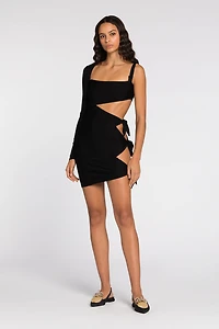 Cut out-detail mini dress
