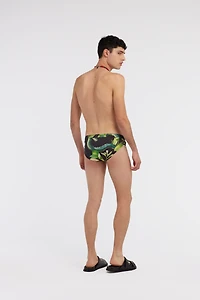 Lemon print swim briefs