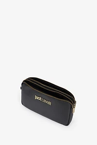 Just Cavalli Black Shoulder Bag With Logo