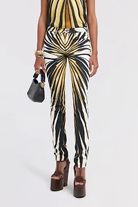 Ray of Gold Print Trousers Jeans