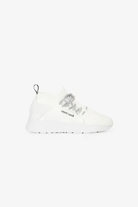 White Running Shoes With Logo