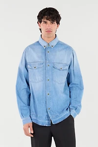 Denim Shirt With Jewel Buttons