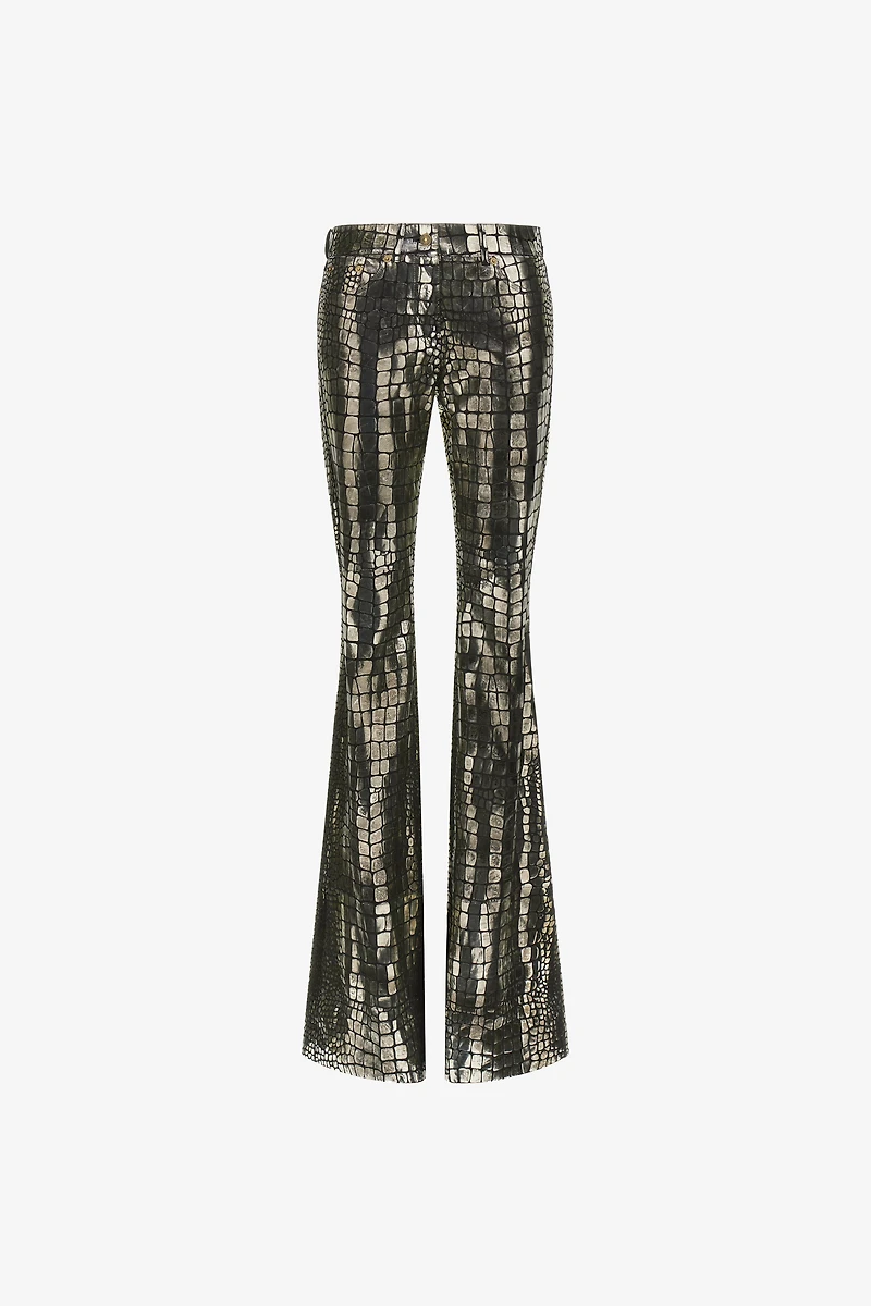 Crocodile Effect Pants